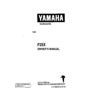 Yamaha F25X Owner's Manual