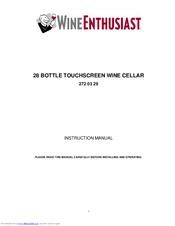 Wine Enthusiast 272 03 29 Instruction Manual