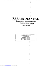 Farymann Diesel S Series Repair Manual
