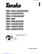 Tanaka TBC-2501D Owner's Manual