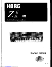 Korg Z1 Owner's Manual