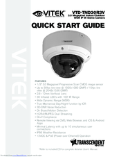 Vitek VTD-TND30R3V Quick Start Manual