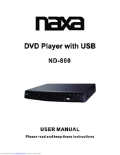 Naxa ND-860 User Manual