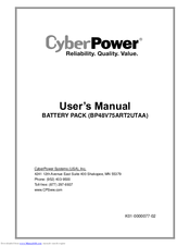 CyberPower BP48V75ART2UTAA User Manual
