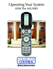 Universal Remote Control Complete Control MX-900i Owner's Manual