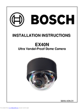 Bosch EX40N Installation Instructions Manual