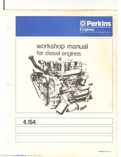 Perkins 4.154 Workshop Manual