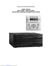 Xantech MRC88 Installation Instructions Manual