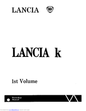 Lancia K Workshop Manual