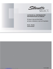 Silhouette Select DOAR154SSST Owner's Use And Care Manual
