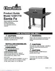 Char-Broil Santa Fe 12301778 Product Manual