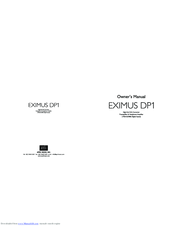 APRIL MUSIC EXIMUS DP1 OWNER'S MANUAL Pdf Download | ManualsLib