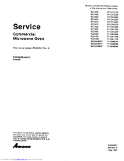 Amana RC21DQ Service Manual