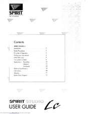 SoundCraft Spirit Studio LC User Manual