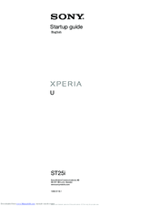Sony Xperia U Startup Manual