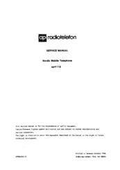 AP radiotelefon ap4112 Service Manual