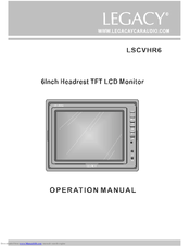 Legacy LSCVHR6 Operation Manual