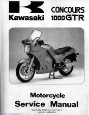 Omsorg Altid inden for Kawasaki Concours 1000GTR Manuals | ManualsLib