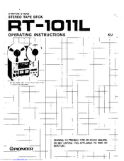 Bedienungsanleitung-Operating Instructions für Pioneer RT-909 