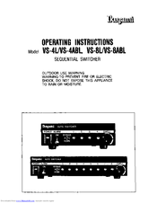 Ikegami VS-8L Operating Instructions Manual
