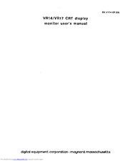 Digital Equipment VR14 User Manual