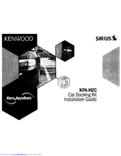 Kenwood SIRIUS KPA-H2C Installation Manual