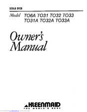 Kleenmaid TO6A Owner's Manual