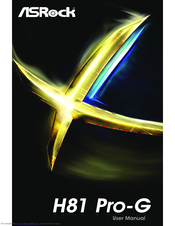 ASROCK H81 Pro-G User Manual