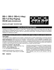 Cool Start DS-4 Installation Instructions Manual