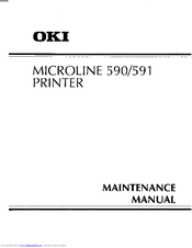 Oki Microline 591 Maintenance Manual