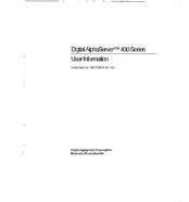 DEC Digital AlphaServer 400 series User Information