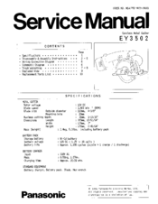 Panasonic EY3502 - CORDLESS METAL SAW Service Manual