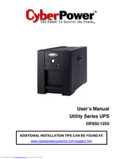 CyberPower OP850 User Manual