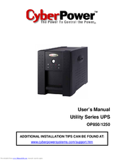 CyberPower OP1250 User Manual