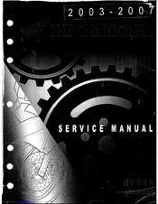 Honda Zoomer Service Manual