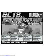 Associated Electrics 20110 RC18MT Manual