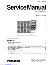 Panasonic CW-702TE Service Manual