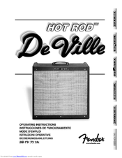 Fender De Ville Hot Rod Operating Instructions Manual