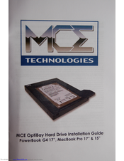 MCE Technologies OptiBay Installation Manual