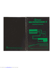 Hayes Microcomputer Products Micromodem II Owner's Manual