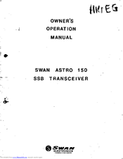 Swann Astro 150 Owner's Operation Manual