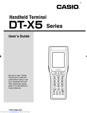 Casio DT-X5 Series User Manual