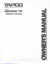 Tapco Panjo 72 Series Owner's Manual