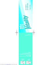 Braun Oral-B Vitality D 12013W User Manual