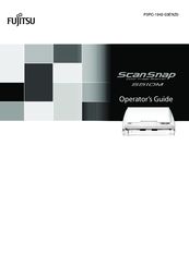 Fujitsu S510M - ScanSnap - Document Scanner Operator's Manual