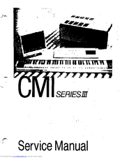 Fairlight CMI Series III Service Manual