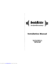 Econ Technologies SoundMeister Installation Manual
