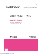 Goldstar MV-1500MG Owner's Manual