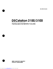 Digital Equipment DECstation 2100 Hardware Installation Manual