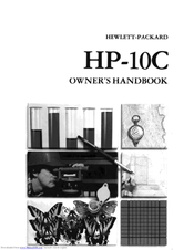 HP HP-10C Owner's Handbook Manual